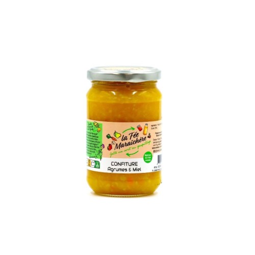 Confiture agrumes & miel 340g sans collerette - la fee maraichere